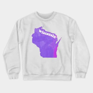 Wisconsin Purpleeee Crewneck Sweatshirt